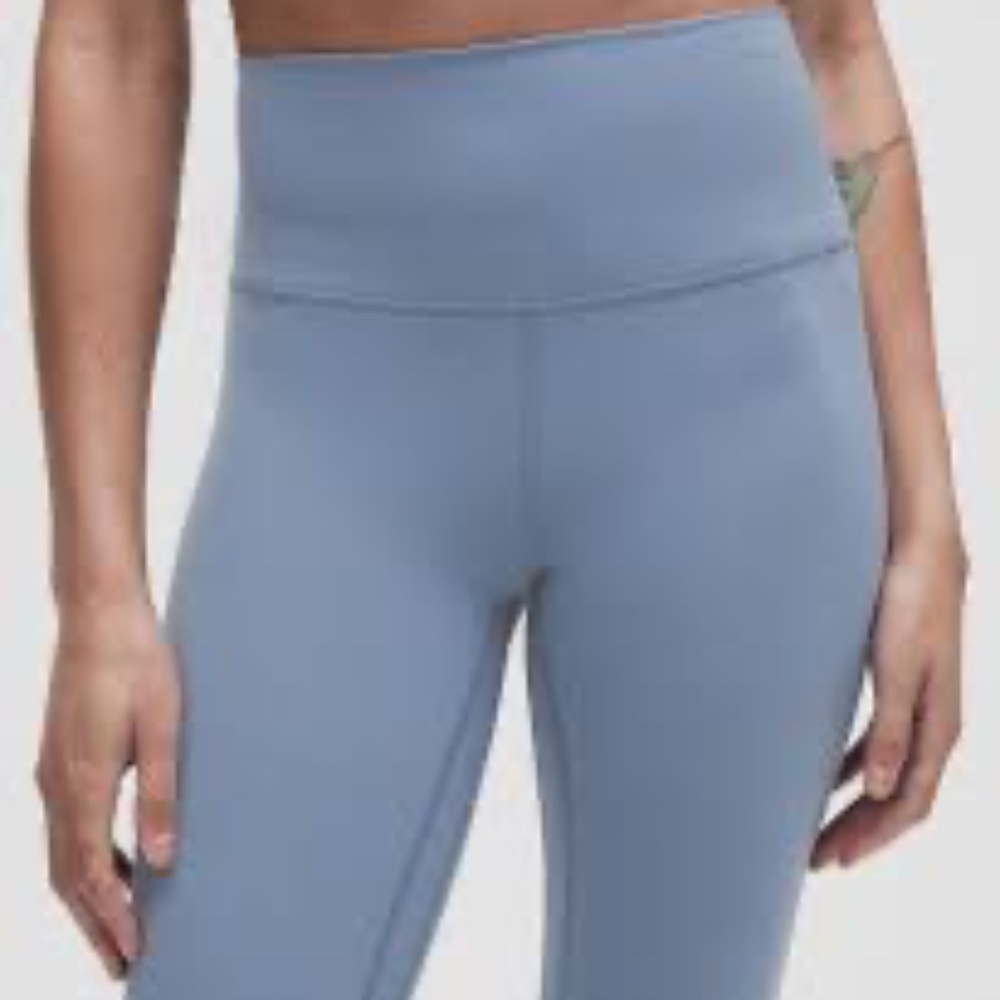 Lululemon Align HR High Rise Pant 22” Full Lenght Blue Women’s Size 6